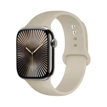 Imagem de Pulseira De Silicone Para Apple Watch Series 9 7 8 SE 5 6 46mm 42mm 44