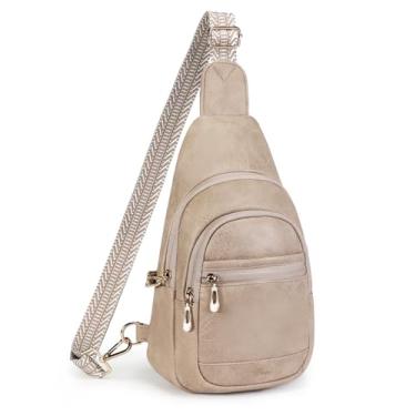 Imagem de BIAVOI Bolsa tiracolo para viagem feminina, antifurto, bloqueio RFID, bolsa de peito, pequena bolsa de couro vegano para uso casual, Cinza, 17.5 x 8 x 30.5 cm (7 x 3.2 x 12 inches), Tendência