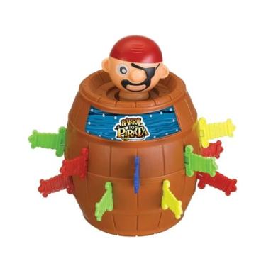 Imagem de Pula Pirata Barril Educativo Infantil, Jogo Interativo e Divertido para Meninos e Meninas de Todas as Idades (Grande)