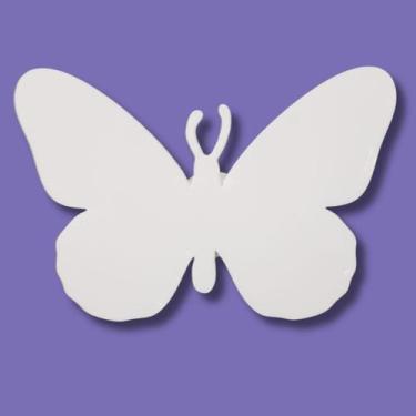 Imagem de Puxador de Gaveta Decorativo - Borboleta - Kit 2 unidades cor:Branco -