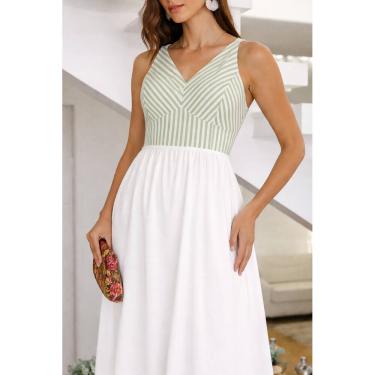 Imagem de Blusa Cropped Feminino Listrado com Alça Decote V Forrado