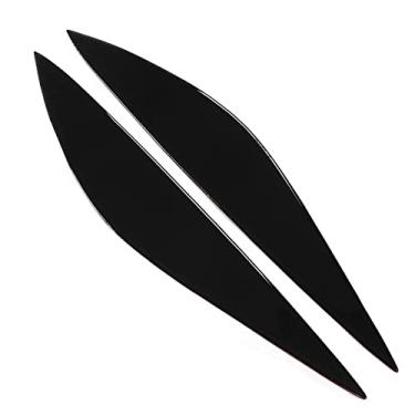 Imagem de Cryfokt Adequado para W204 Pré-Facelift 2008-2011 Capa de Sobrancelha de Farol Preto Brilhante para Motoristas Elegantes, Sobrancelha de Luz Frontal de Plástico Macio para Redução de Resistência Ao