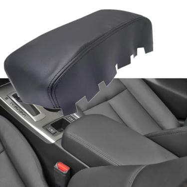 Imagem de GXARTS Tampa de apoio de braço do console central de couro preto compatível com Nissan Altima 2013 2014 2015 2016 2017 2018 (apenas peça de couro)