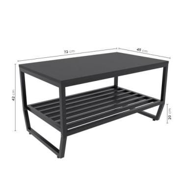 Imagem de Mesa Estilo Industrial de Centro Preta - Ruffino Designer