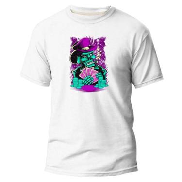 Imagem de Camiseta Básica Algodão Premium Estampa Digital Poker Verde - Pavesi, 