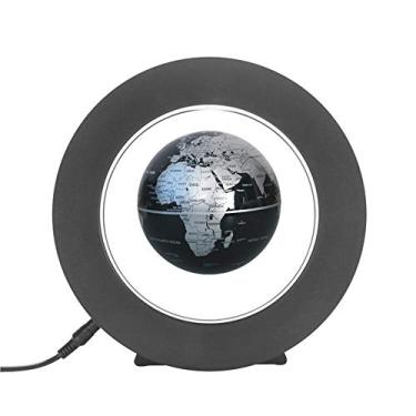 Imagem de Globo Flutuante de Levitação Magnética com Luzes LED Coloridas Mapa Mundial Rotativo Gadget Alta Tecnologia Equipamento Ensino Decoração Mesa Presente