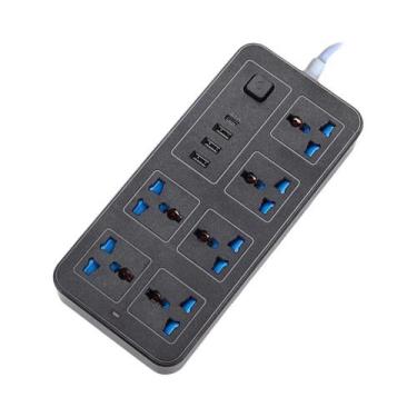 Imagem de Extensão De Energia Tipo C USB 2M Com Tomada Universal AC (Plugue EU, 