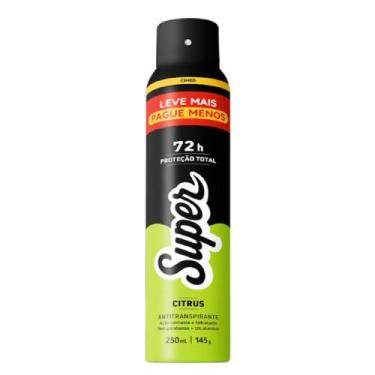 Imagem de Desodorante Antitranspirante Aerossol Cimed Super Citrus 250ml