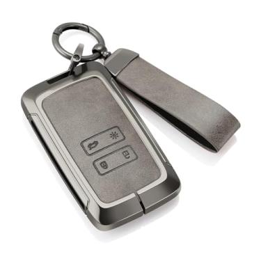 Imagem de Capa para chave de carro compatível com Austral Kadjar Clio Megane Captur Arrana Kolaos Zoe Scenic Dacia Sandero Duster Logan Jogger(GRAY)