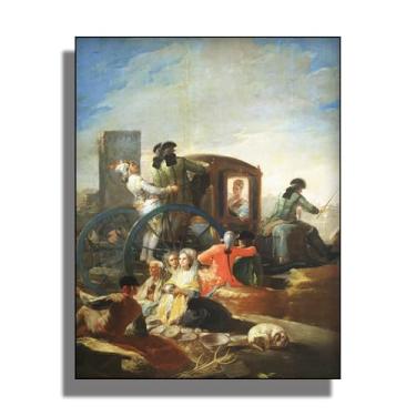 Imagem de OKRA Arte de parede em tela Goya - Decoração de parede do vendedor de louças - Pinturas históricas - Móveis elegantes e itens decorativos para banheiros, quartos e cozinhas. Sem moldura. 12 x 16 pol