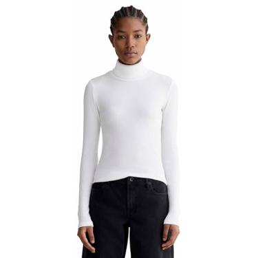 Imagem de Everlane - Gola rolê canelada de luxo - branco grande