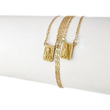 Imagem de Escapulário N S Aparecida Piastrine 1.3 60 Cm S F Ouro 18k - JOIE JOIA