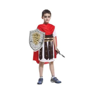 Imagem de Fantasia De Guerreiro Grego Romano Para Meninos, Fantasia De Cavaleiro