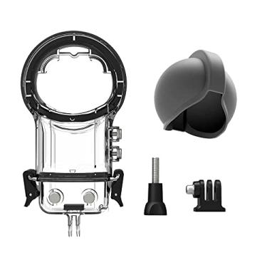 Imagem de Capa de mergulho para câmera esportiva panorâmica proteção subaquática 50M com lente silicone substituta acessórios ação X3