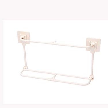 Imagem de HHHJQFAAT Sapateira de parede dobrável para sapatos, chinelos, ralo de armazenamento, prateleira, suporte para pendurar sapatos, banheiro, quarto, organizar, (cor: B) (A)