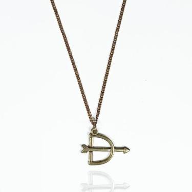 Imagem de Colar Arco e Flecha Ouro Velho Masculino - Balaio de Santo