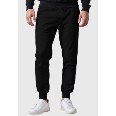 Imagem de Calça Moletom Preto Slim Masculina com Bolso Traseiro Conforto e Estil