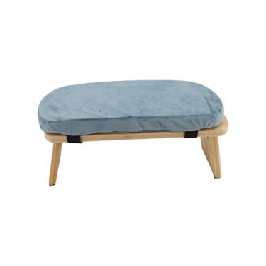 Imagem de TOPINCN Banco de Meditação, Banco de Meditação de Bambu Com Almofada Removível e Dobradiça de Bloqueio Magnético, Cadeira Ajoelhada Dobrável para Yoga, Oração, Zen, Seiza (claro)