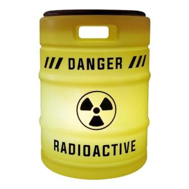 Imagem de Seat Garden Barril Radioativo Luminaria Tambor Decorativo 30cm Diâmetro x 42cm Altura, Suporta até 150kg