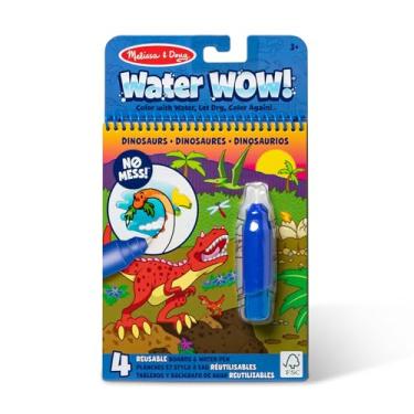 Imagem de Melissa & Doug On The Go Water Wow! Reusable Water-Reveal Activity Pad - Dinosaurs - Livro de Atividades Reutilizável com Revelação à Água - activity pad - Criança