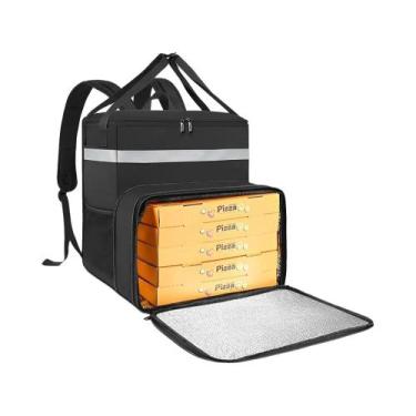 Imagem de Mochila Térmica Grande De 56L À Prova d'Água Para Entrega De Alimentos