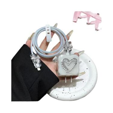 Imagem de Protetor De Carregador Para iPhone 15W 20W, Organizador De Cabos, Kit 