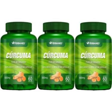 Imagem de Kit 3X Cúrcuma - 60 Cápsulas - Herbamed-Masculino