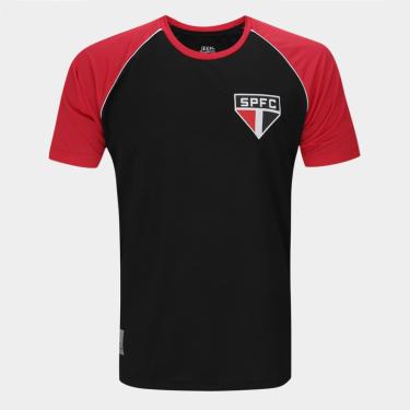 Imagem de Camiseta Raglan São Paulo RetrôMania Basic Masculina-Masculino