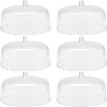 Imagem de Kit 6 Cúpulas para Prato De Bolo Tampa Acrílico Cúpula 30cm - Ou