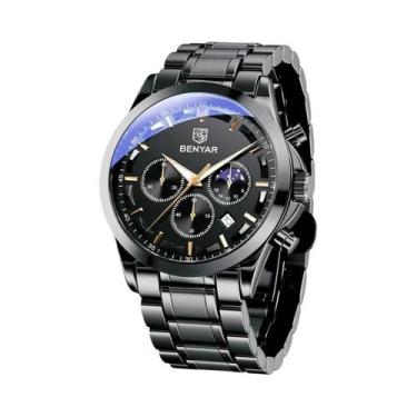 Imagem de Relógio Esportivo Masculino De Luxo, À Prova D'água, Em Aço Inoxidável