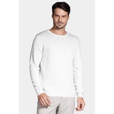 Imagem de Tricot Aramis Manga Longa em Gola Careca Cinza Mescla-Masculino