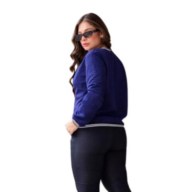 Imagem de Jaqueta Feminina Bomber BlusadeFrio com Ziper Inverno Casaco