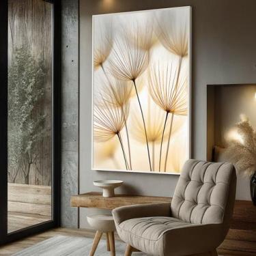 Imagem de Quadro com Moldura e Acrilico Cristal Vidro Arte Floral Minimalista pa