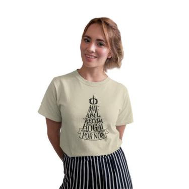 Imagem de Camiseta Católica Nossa Senhora Aparecida Feminina E Masculina Em Algo