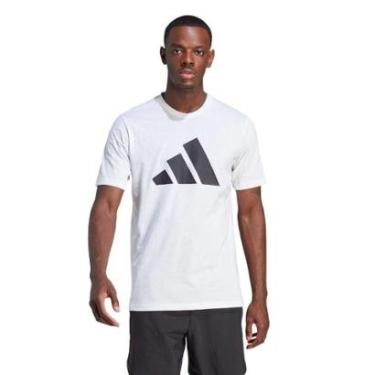 Imagem de CAMISETA M/C TRAINING ESSENTIALS IM4373 - BRANCO/PRETO GG-Masculino