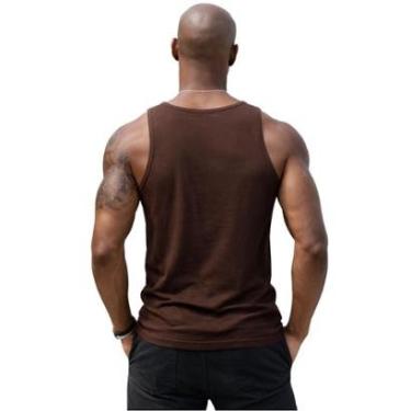 Imagem de Camisa Regata Masculina de Algodão Camiseta Gola Redonda Lisa-Masculino