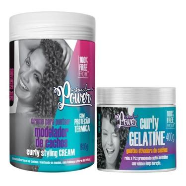 Imagem de Kit Soul Power Curly Styling Cream 800g + Curly Gelatine