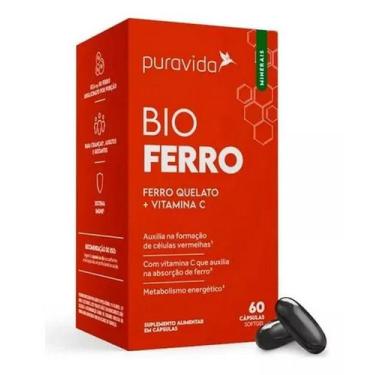 Imagem de Bio Ferro - Ferro Quelato + Vitamina C - 60 Caps - Puravida - Pura Vid