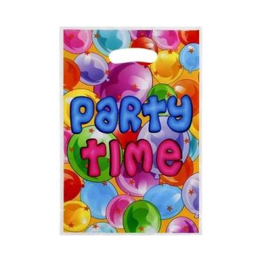 Imagem de Sacolas Plásticas De Bolinhas 20un. Lembrancinhas De Aniversário Infan