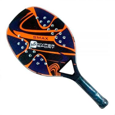 Imagem de Raquete De Beach Tennis Hiper Sport SMAX Azul/Marrom-Unissex