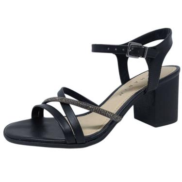 Imagem de Sandália Feminina Salto Bloco Elegante Moderna Ramarim