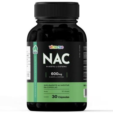 Imagem de NAC 600mg  N-acetil-L-cisteína  30 Cápsulas  Vitaease, 30 Cápsulas