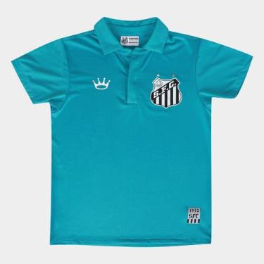 Imagem de Camisa Polo Infantil Santos - Surf Center, Azul, 16A