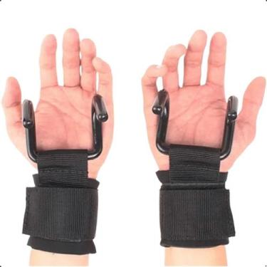Imagem de Luva Metal Treino Straps Gancho Musculação Exercício Funcional Funcion