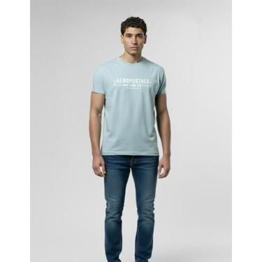 Imagem de Camiseta Manga Curta Masculino Aéropostale, Azul, M