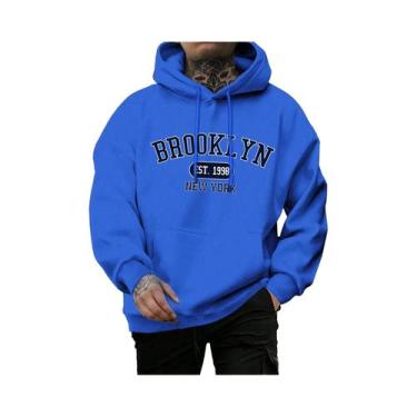 Imagem de Moletom Masculino Oversize Com Estampa Brooklyn Est 1998 Nova York, Es