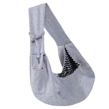 Imagem de Bolsa Canguru Transporte Pet Gato Cachorro Animal Malha Resistente Tira de Ombro Tecido  Confortavel Respiravel
