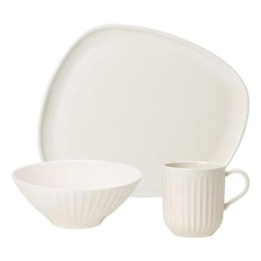 Imagem de Aparelho de Jantar e Lanche 12 peças Oxford Luna Seda