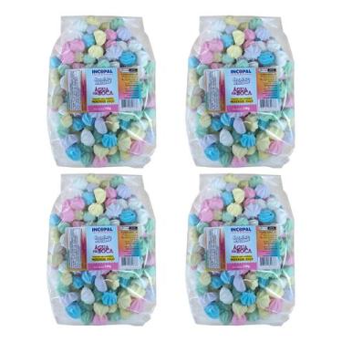 Imagem de Mini Suspiros Caseiro C/4 Pacotes De 140g Aprox 800 Sortido - INCOPAL