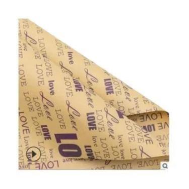 Imagem de Papel Kraft Floral De Girassol Para Buquê, 10 Peças, 50x75, Embalagem 